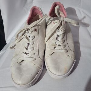 Coach Low Top Slip-On Tennis Shoes 7.5 Womens